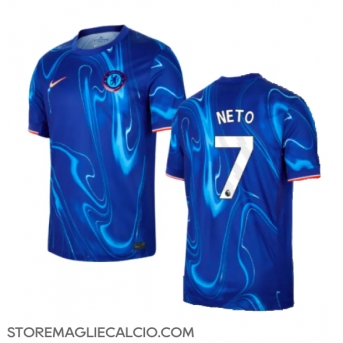 Chelsea Pedro Neto #7 Maglia Gara Casa Repliche 2024-25